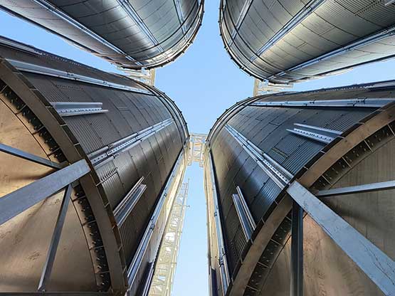 wood pellet silo